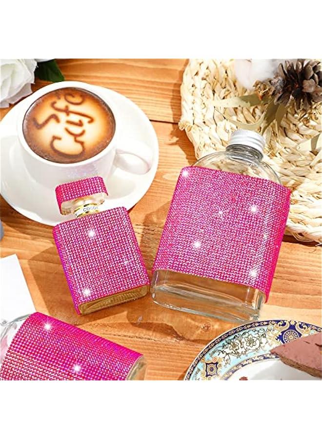 12000 Pcs Bling Bling Rhinestone Sheet Rhinestones Sticker DIY Car Decoration Sticker Self Adhesive Glitter Crystal Gem Stickers for Car Decoration, 9.4 x 7.9 Inch(Big Red AB Color) - Image 2